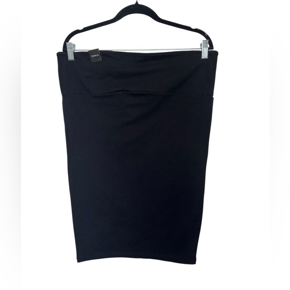 Torrid Foldover Pencil Skirt  Black - Picture 3 of 7